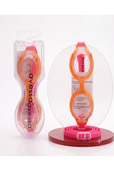 AVESSA Avs-Gs28-Pt Children's Swimming Goggles Pink/Orange