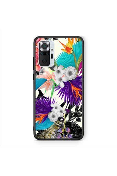 Other Xiaomi Redmi Note 10 Pro 4G Sea flowers Black Glossy Θήκη