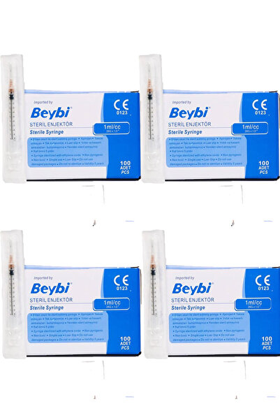 Beybi 1cc Şırınga 26G 100 Adet (4 Kutu)