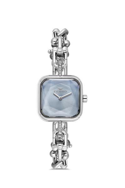 FERRO Silver Steel Cord Women Wrist Watch Fl40185A-A3 3 Atm Waterproof 2 Year...