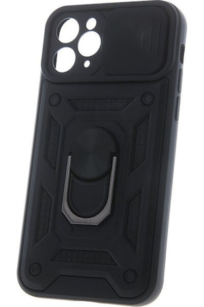 Telforceone Defender Συρόμενο Πίσω Κάλυμμα Πλαστικό / Σιλικόνης Μαύρο (iPhone...