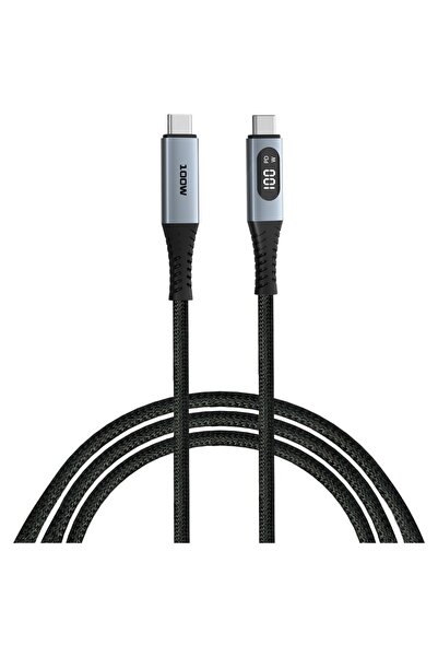 Verbatim Καλώδιο USB-C σε USB-C Συγχρονισμού & Φόρτισης 100W 1.2μ LED