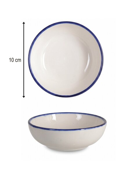 rinart 24-Piece Valencia Bowl 10cm Rim Navy Blue