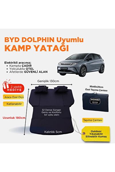 woinbo BYD DOLPHIN Uyumlu Araç Kamp Yatağı
