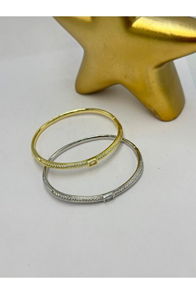 BYYEŞO Baguette Stone Detail Clamp (Steel) Gold