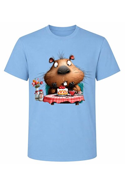 ROLY Unisex Cotton Capybara Print T-Shirt