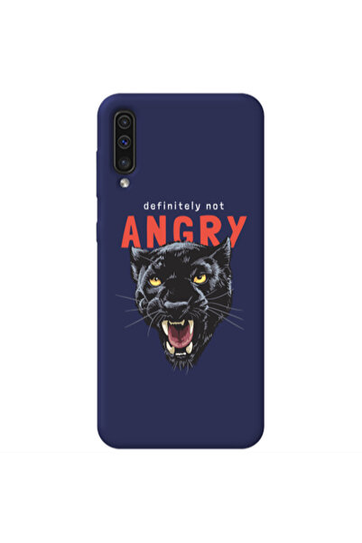 Other Samsung A70 Pointed teeth Dark blue Colored Silicone TPU Θήκη