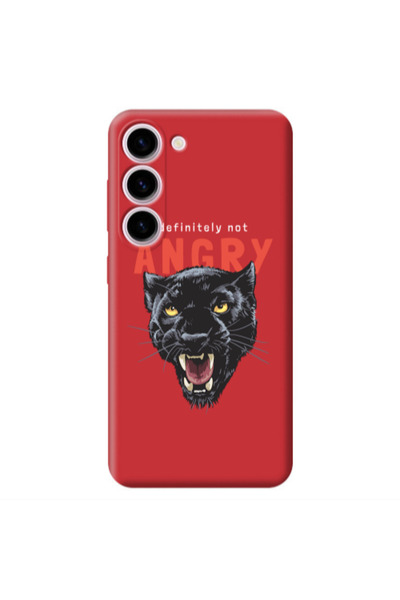 Other Samsung S23 Plus Pointed teeth Red Colored Silicone TPU Θήκη