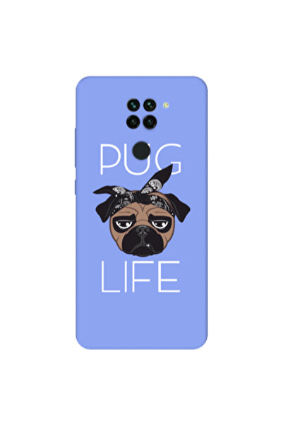 Other Xiaomi Redmi Note 9 Pug Life Light Purple Colored Silicone TPU Θήκη