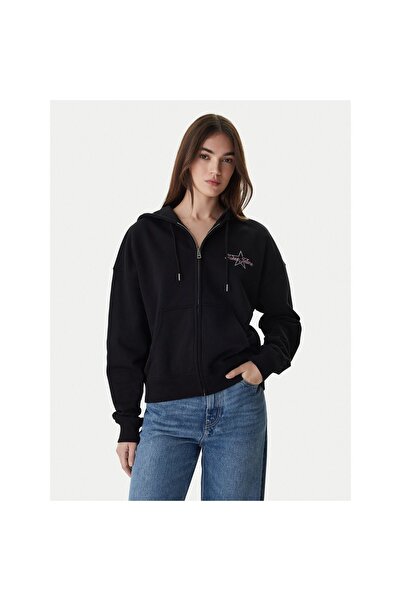 Guess Jeans Bluză de damă W6RQ06K68I4 Negru