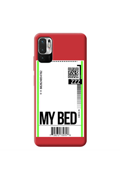 Other Xiaomi Redmi Note 10 Pro 5G My Bed ZZZ Red Colored Silicone TPU Θήκη