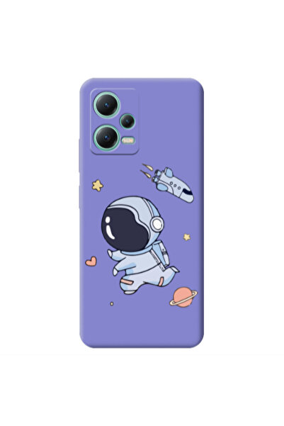 Other Xiaomi Redmi Note 12 Pro 5G Aduket Purple Colored Silicone TPU Θήκη