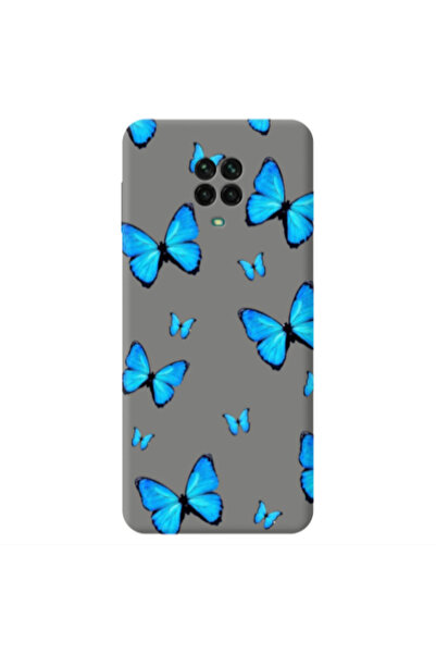 Other Xiaomi Redmi Note 9 Pro Mix Butterfly Grey Colored Silicone TPU Θήκη