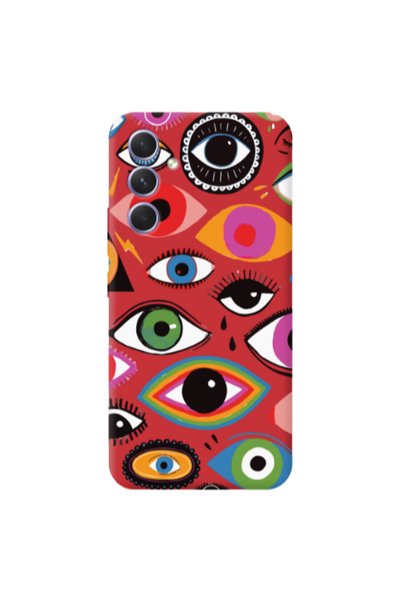 Other Samsung A26 Colorful eyes Red Colored Silicone TPU Θήκη