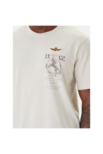 Aeronautica Militare Tricou bărbătesc 261TS2543UJ00686 Bej