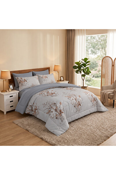 ODS 6 Piece Floral Comforter Set, Microfiber Bedding Set with Comforter, Fitt...