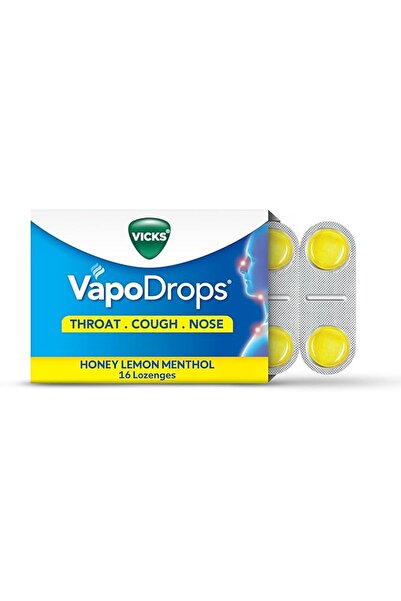 Vicks VAPO DROPS HONEY LEMON MENTHOL 16'S-0178