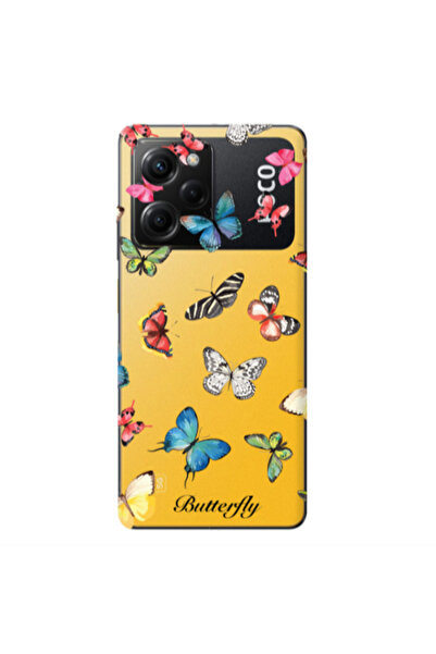 Other Xiaomi Poco X5 Pro Butterfly Mix Transparent Silicone TPU Θήκη