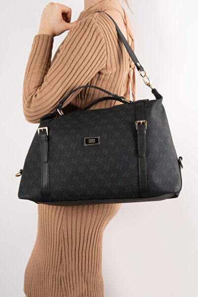 Silver Polo Women / Girls Shoulder Bag 1064-45792 Bag M178 Black-Matte Black