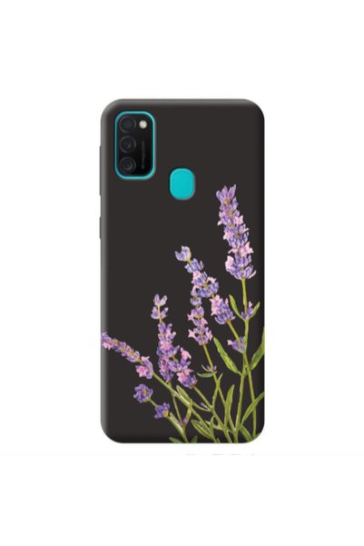 Other Samsung M21 Flowers 8 Black Colored Silicone TPU Θήκη