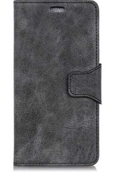 OEM Θήκη Βιβλίο Vintage Στυλ από Συνθετικό Δέρμα Γκρι (Samsung Galaxy J8 (201...