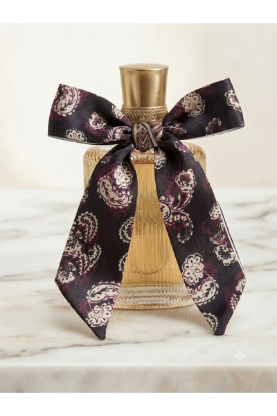 GÜLMEYSA Fular Tie Multi-Purpose Pashmina Patterned Hair Wrap Neck Bag Accessory