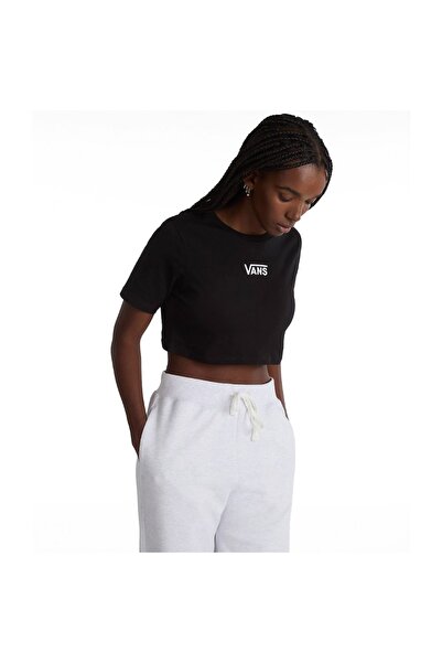 Vans FLYING V CREW CROP II VN000GFFBLK-BLK Μαύρο S