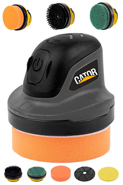 CATOR 2000 Mah. 10 cm Parlatma Yüzeyi, Sünger - Fırça - Zımpara Seti Kırmızı ...
