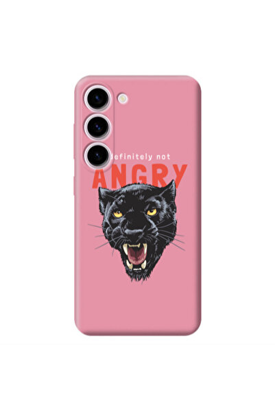 Other Samsung S23 Plus Pointed teeth Pink Colored Silicone TPU Θήκη