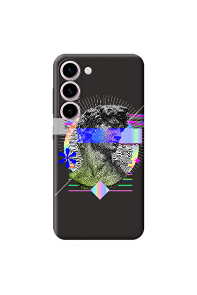 Other Samsung S23 Plus Statue pixels Black Colored Silicone TPU Θήκη