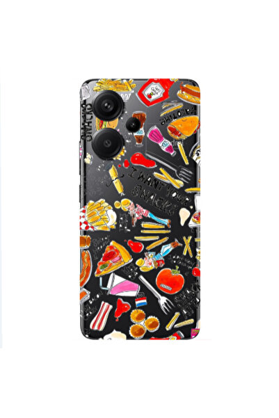 Other Xiaomi Redmi Note 13 Pro+ 5G Snack attack Transparent Silicone TPU Θήκη