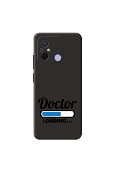 Other Xiaomi Redmi 12C Doctor Loading Black Colored Silicone TPU Θήκη
