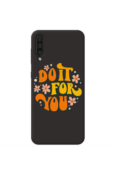 Other Samsung A70 Do it For You Black Colored Silicone TPU Θήκη