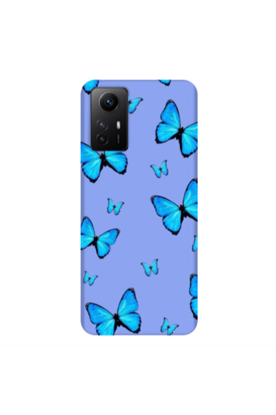 Other Xiaomi Redmi Note 12s Mix Butterfly Light Purple Colored Silicone TPU Θήκη