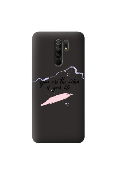 Other Xiaomi Redmi 9 You are the authors Black Colored Silicone TPU Θήκη