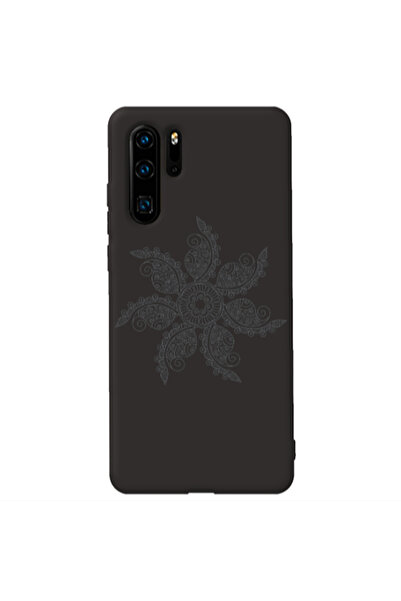 Other Huawei P30 Pro Mandala D24 Black Colored Silicone TPU Θήκη