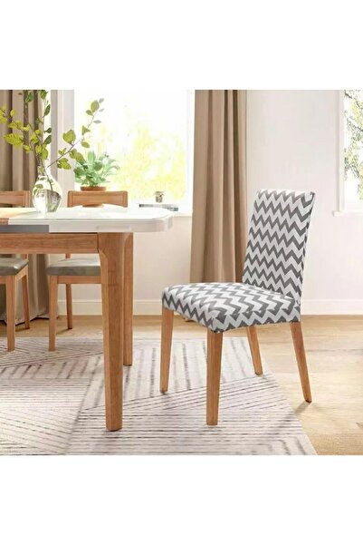 OEM Husa universala pentru scaune clasice, model WAVE, culoare GRI + ALB