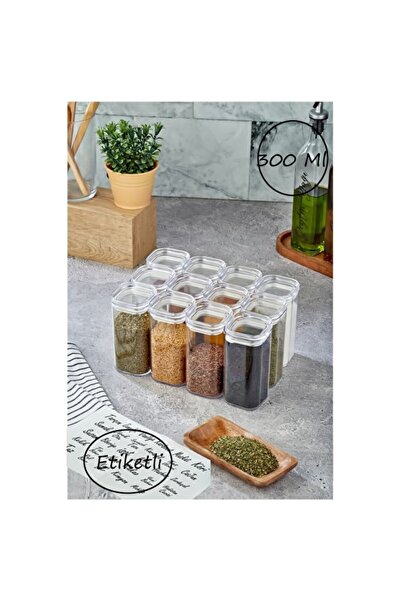 Empressco 12-Piece 300ml Vacuum Spice Container Set with Leak-Proof Gasket
