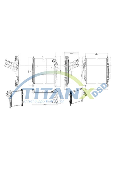 TitanX Intercooler Mercedes Atego Axor Axor 2 Ng Om422.952-om926.999 08.73- M...
