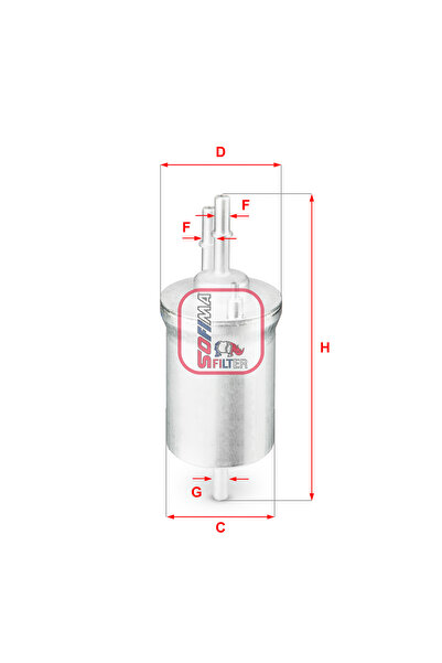 SOFIMA Filtru Combustibil Audi A1 A3 Tt Seat Altea Altea Xl Ibiza Iv Ibiza Iv...