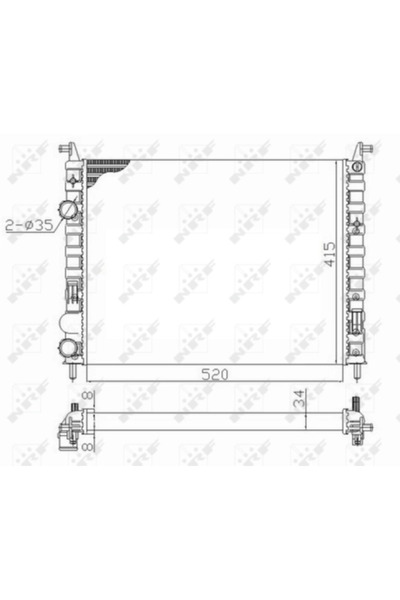 NRF Radiator Racire Motor FIAT PALIO/SIENA/STRADA pick-up