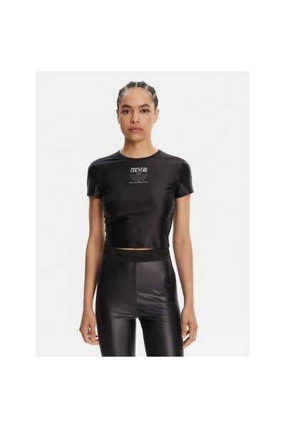 VERSACE JEANS COUTURE Γυναικείο T-Shirt 78HAH6A2 J0223 Μαύρο
