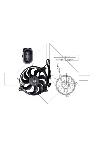 NRF Ventilator Radiator VW PASSAT B5.5