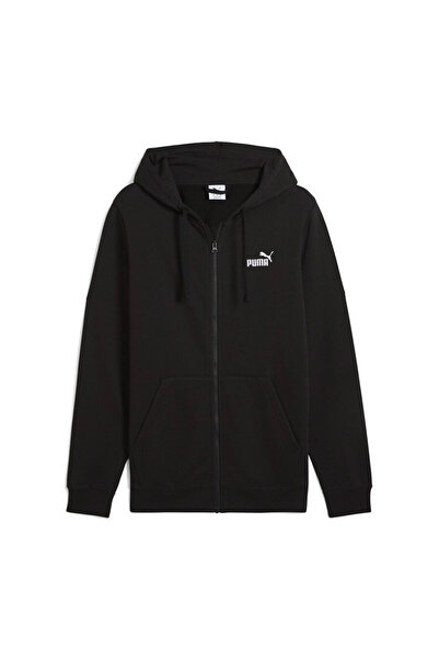 Puma ESS NO. 1 Φούτερ με ολόσωμο φερμουάρ και λογότυπο FL 682586-01 Μαύρο XL
