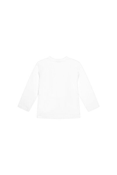 United Colors of Benetton Bluză băieți 35RYC10QA Albă