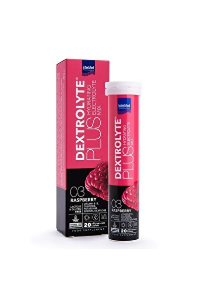 İNTERMED Uni-Pharma Dextrolyte Plus Σμέουρο 20 Δισκία
