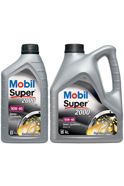 Mobil Super 2000 X1 10W40 Motor Yağı 4 L + 1 L ÜT:2026