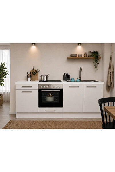 Tdesigno Giva Mutfak 3 Kapaklı-1 Çekmeceli Alt Modül -Çok Amaçlı Dolap-Fırın ...