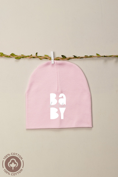 Miniel Unisex Baby Printed Combed Cotton 100% Cotton 6-12 Months Baby Beanie