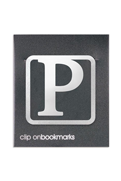 İF Marcator metalic pentru carte Litera P – oțel inoxidabil, IF, 69x129 mm